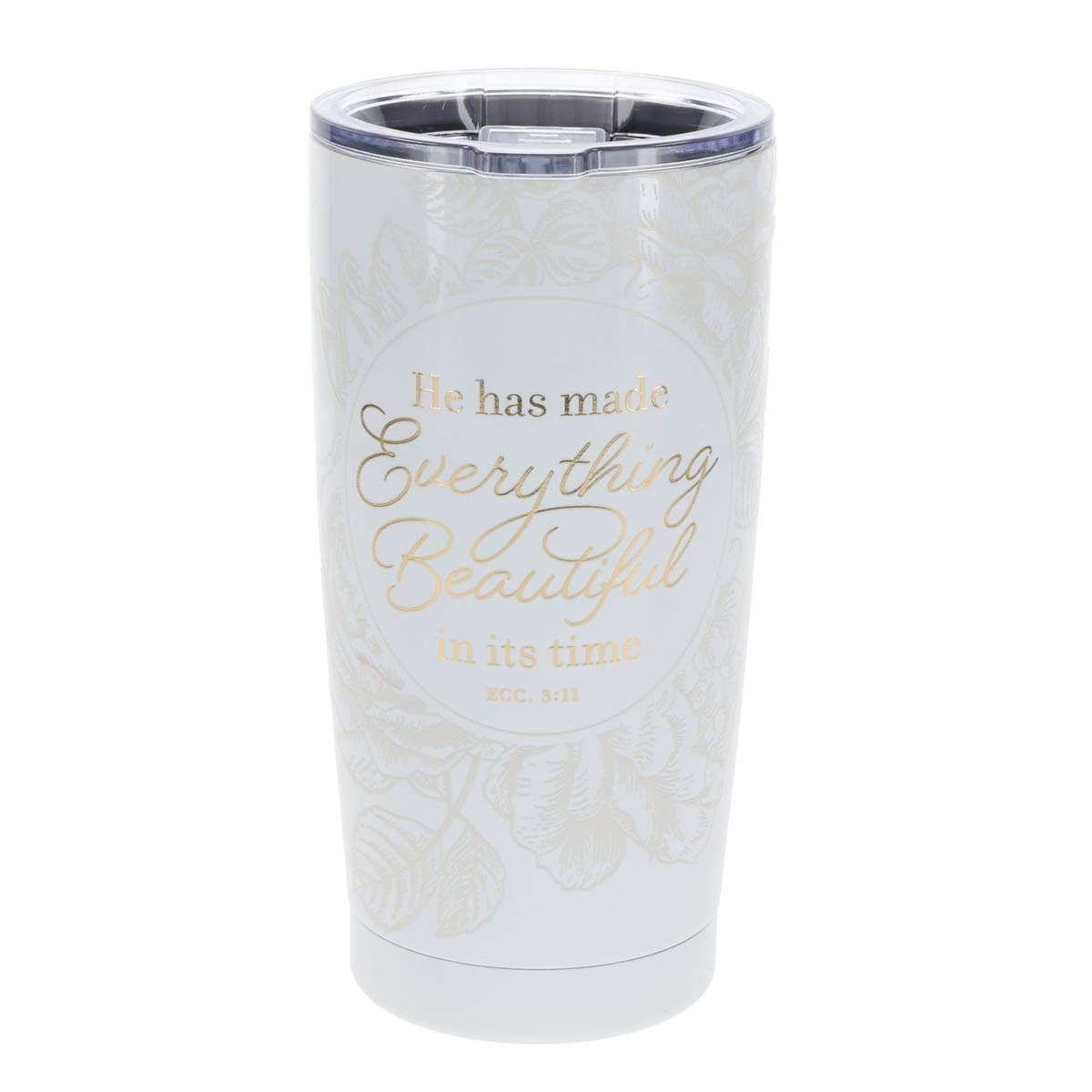 Tumbler SS Ivory Everything Beautiful Ecc. 3:11
