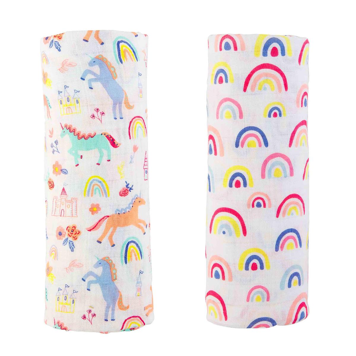 Rainbow Swaddle Blanket - Debs on 5th