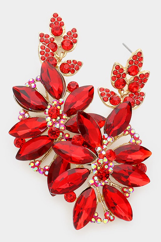 Glass Petal Evening Earrings - Debs on 5th