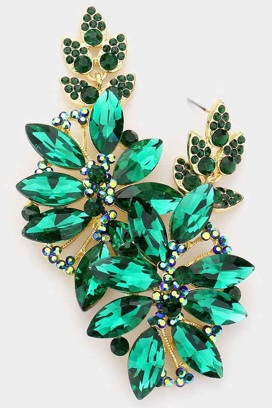 Glass Petal Evening Earrings - Debs on 5th