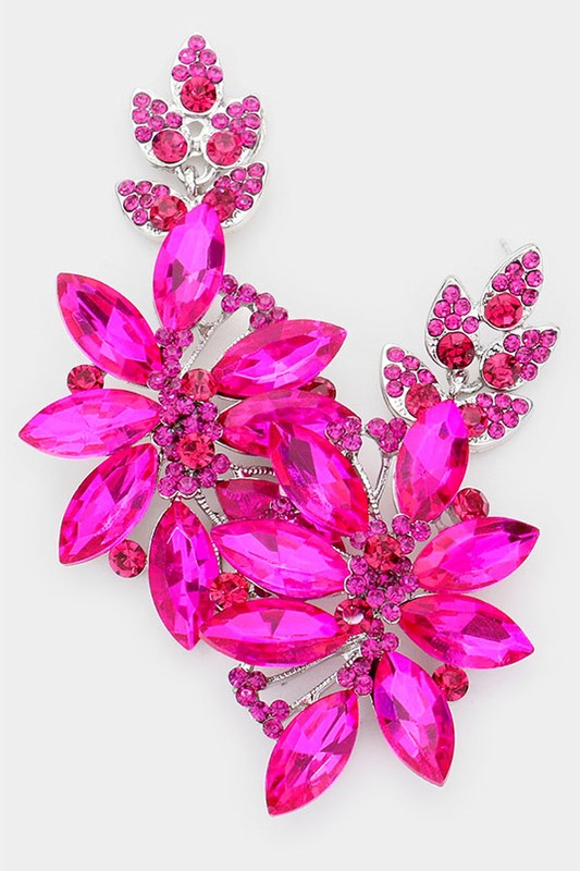 Glass Petal Evening Earrings - Debs on 5th