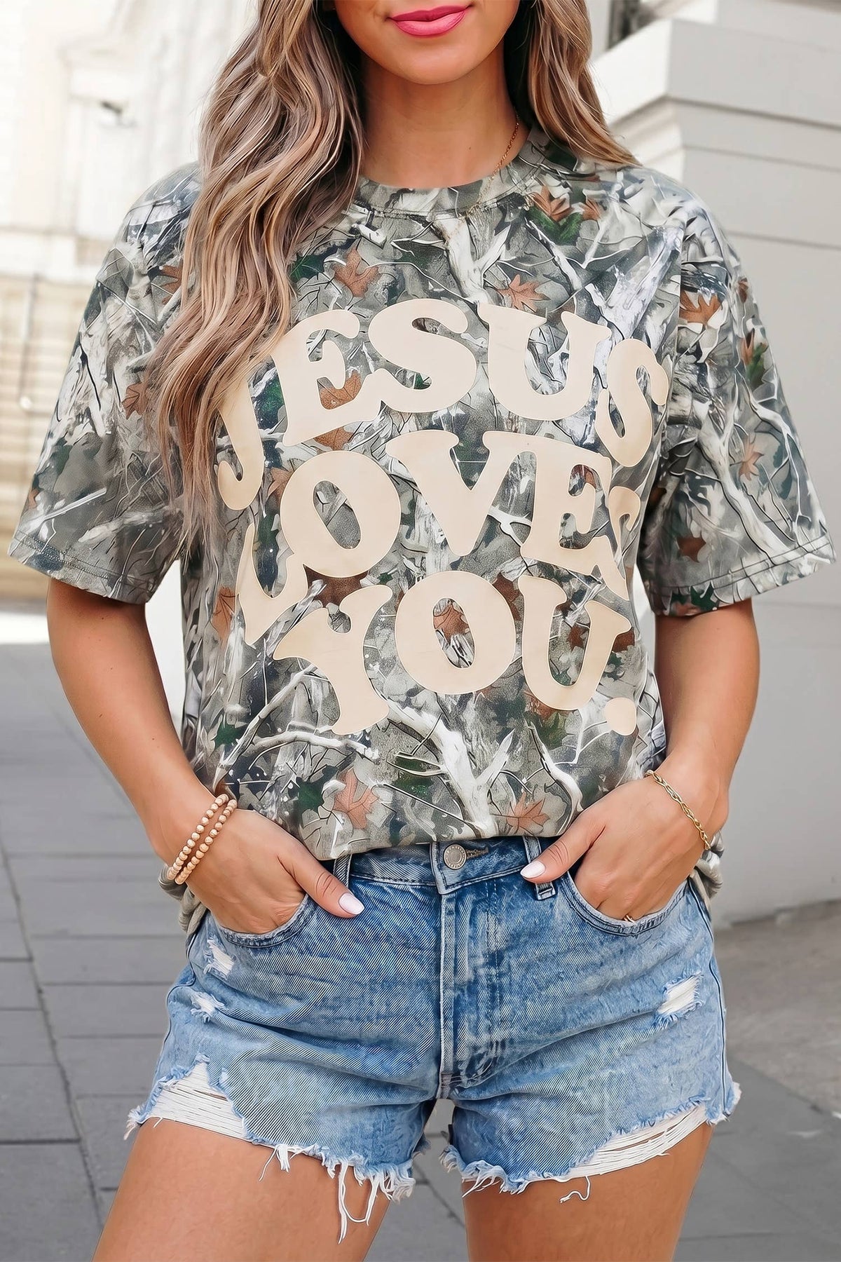 Camo LOVE LIKE JESUS Tee