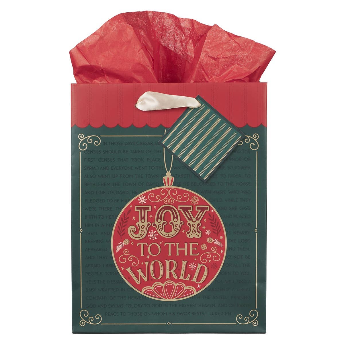 Gift Bag MD Joy to the World Ornament