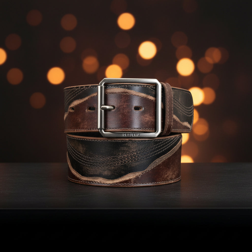 Riven Leather Belt