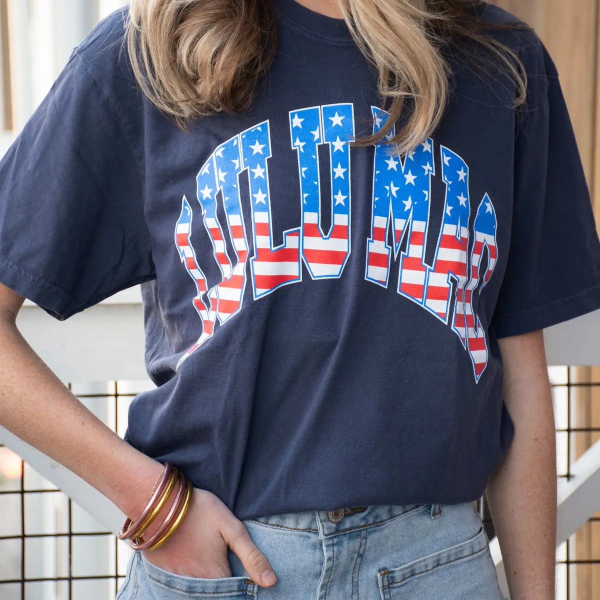 Stars and Stripes Navy Tee Shirt