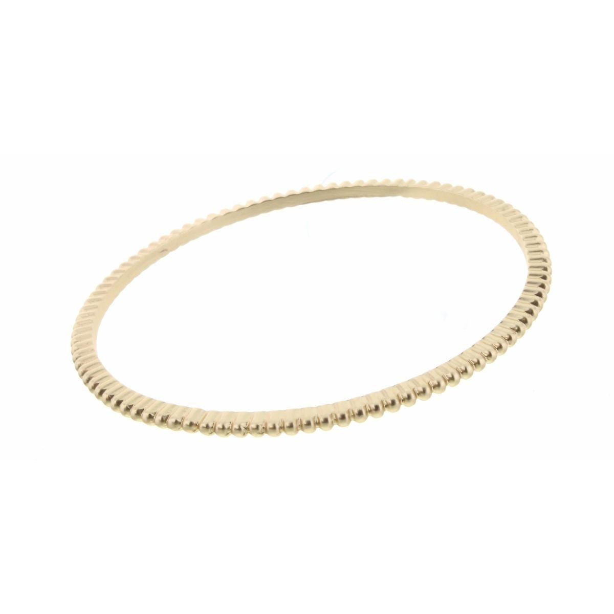 Raised Texture Gold Bangle Bracelet - Debs on 5th