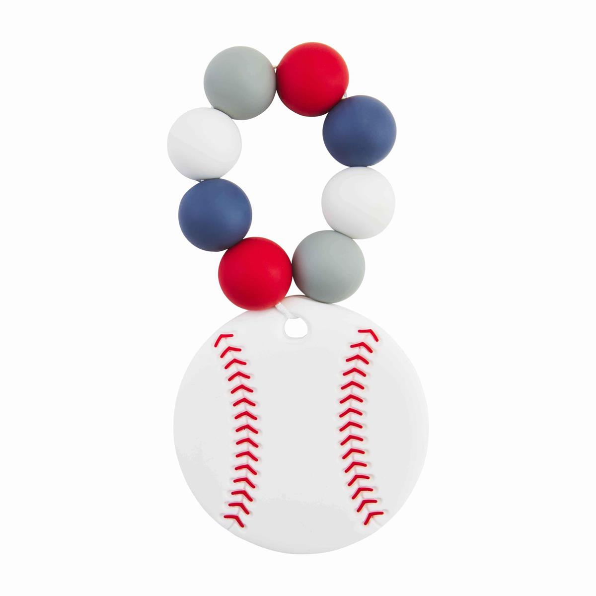 Baseball Silicone Teether - Debs on 5th