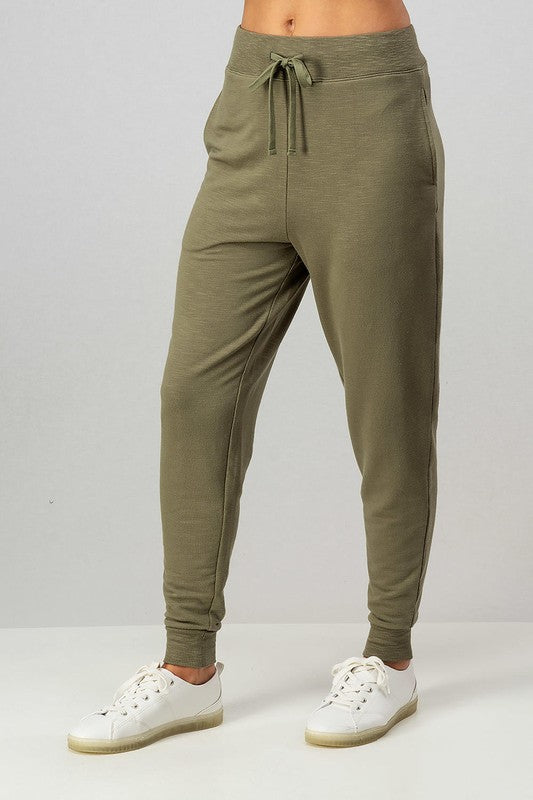 Two Tone French Terry Joggers - Debs on 5th