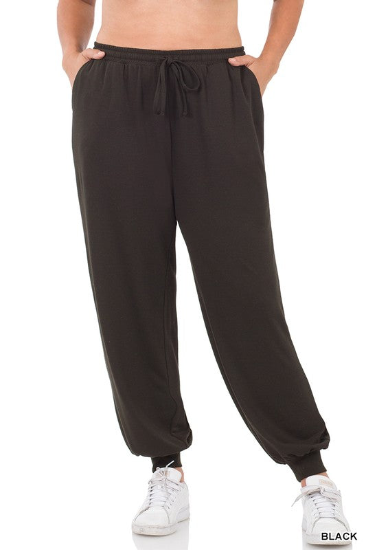 Soft French Terry Jogger Pants - Debs on 5th