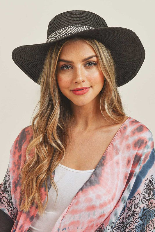 Tribal Band Panama Sun Hat - Debs on 5th