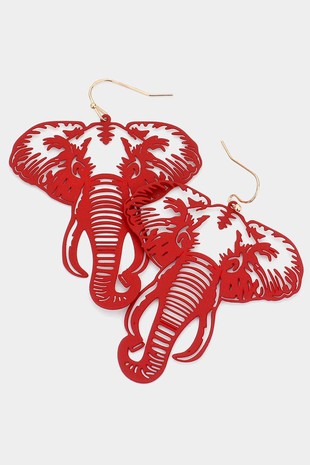 Elephant Filigree Dangle Earrings - Debs on 5th
