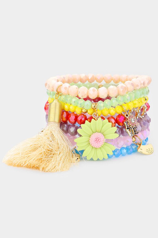 Flower Heart Bird Infinite Beaded Bracelets - Debs on 5th