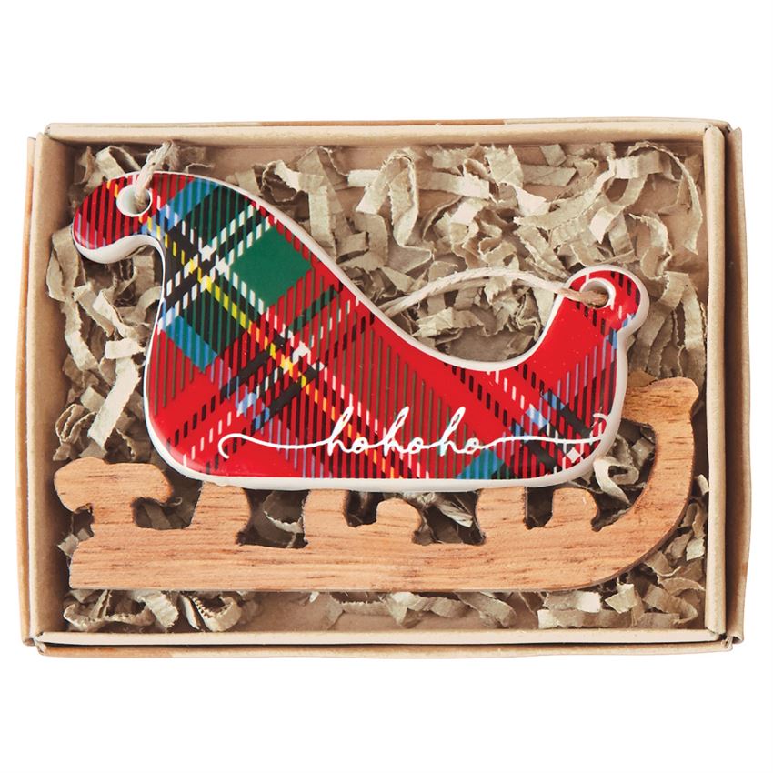 Tartan Ceramic Ornaments - Debs on 5th