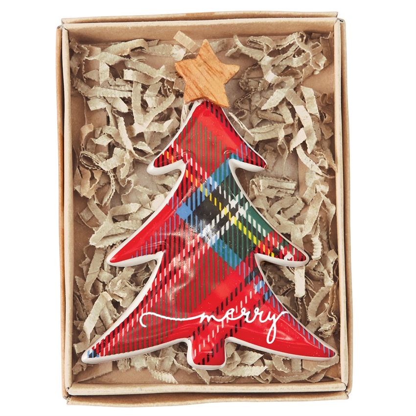 Tartan Ceramic Ornaments - Debs on 5th