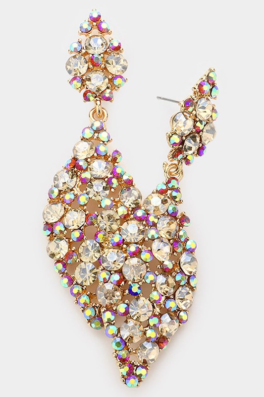 Bubble Stone Dangle Evening Earrings - Debs on 5th
