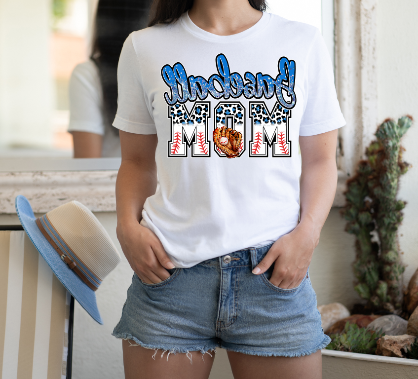 Baseball Mom Glove Graphic Tee - Debs on 5th