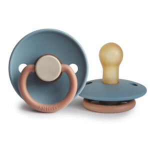 FRIGG Classic Natural Rubber Pacifier Size 0/6 Months - Debs on 5th