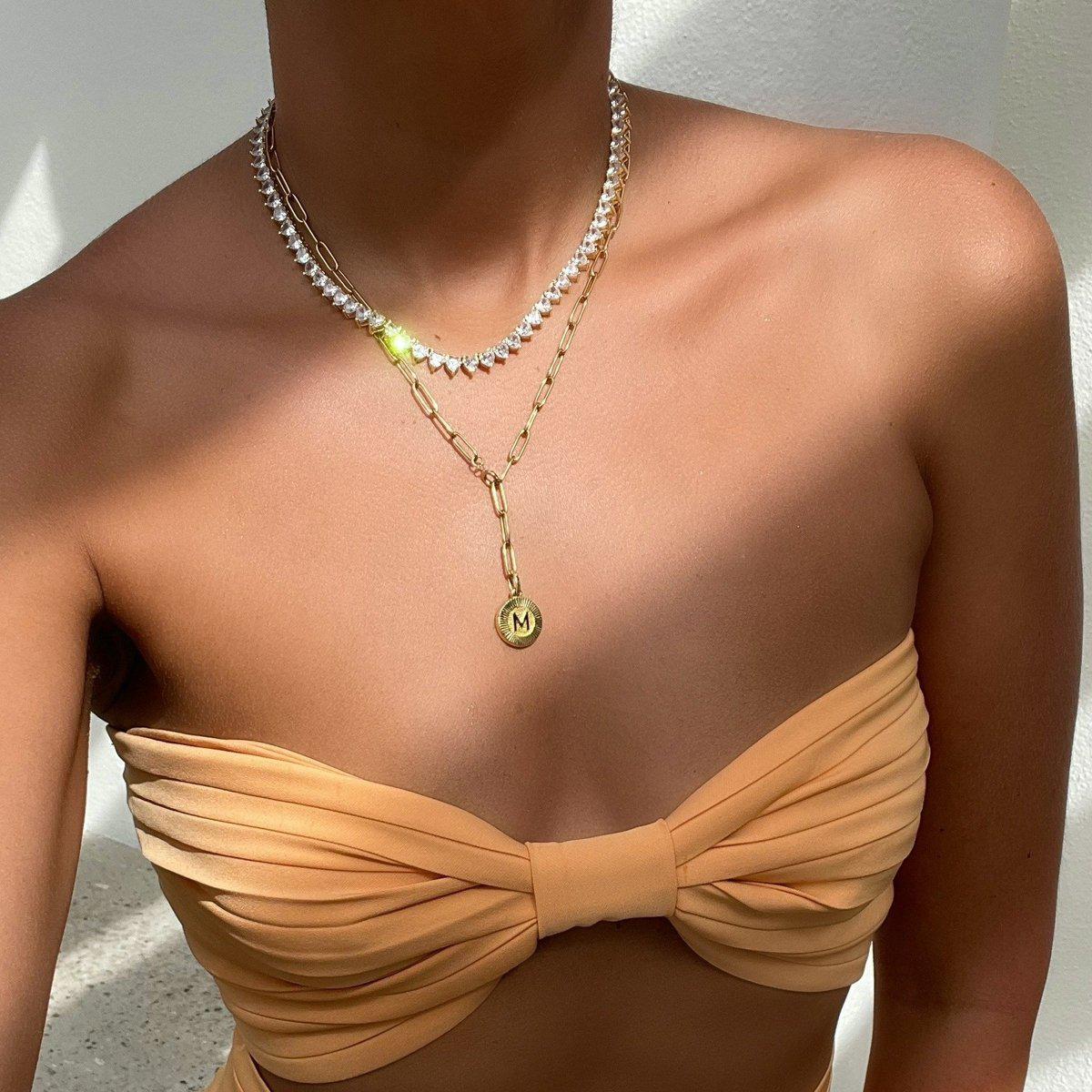 Elena Tennis Necklace - Debs on 5th