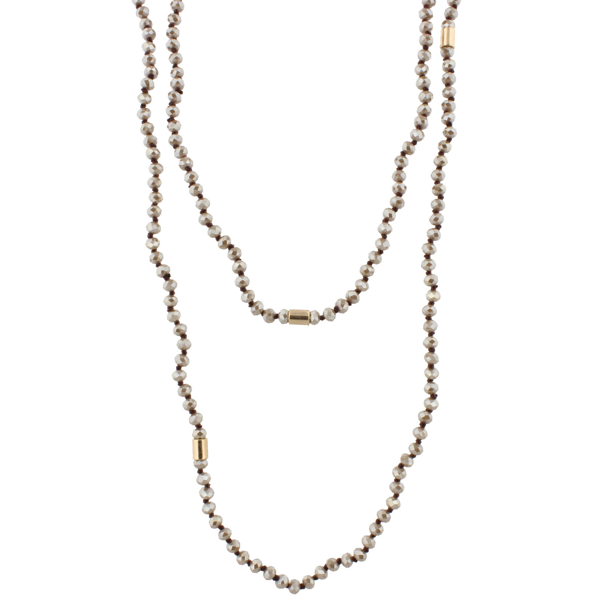 80" Hand Knotted Wrap Necklace - Debs on 5th