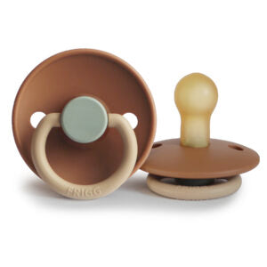 FRIGG Classic Natural Rubber Pacifier Size 0/6 Months - Debs on 5th