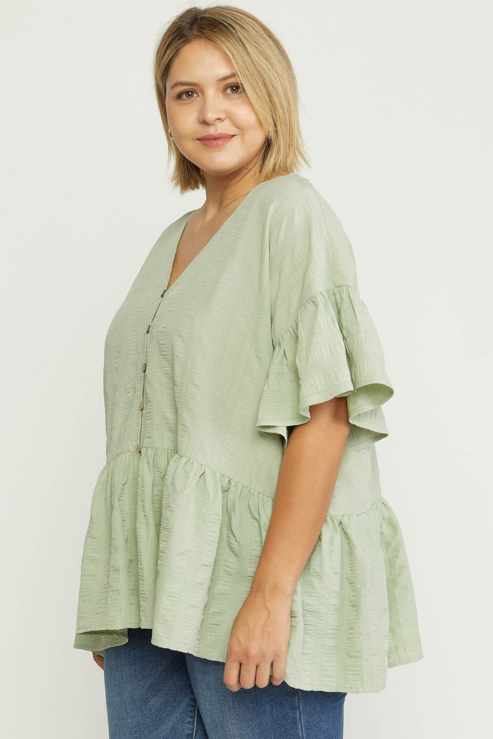 Taking it Easy Peplum Top - Debs on 5th