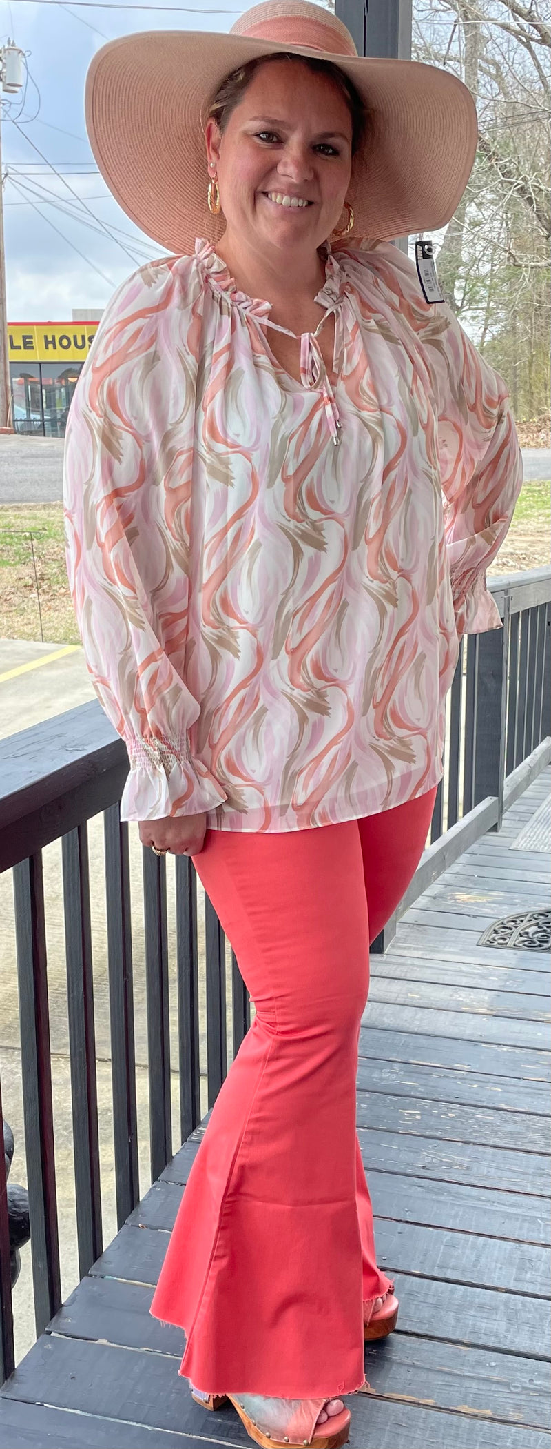 Crazy About You Printed Top - Debs on 5th