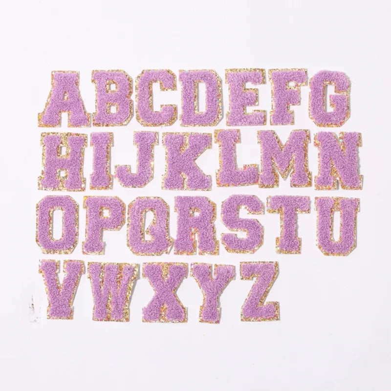 Lilac Varsity Self Adhesive Letters - Debs on 5th