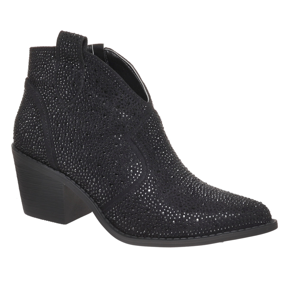 Stepping Out Black Suede Boot - Debs on 5th